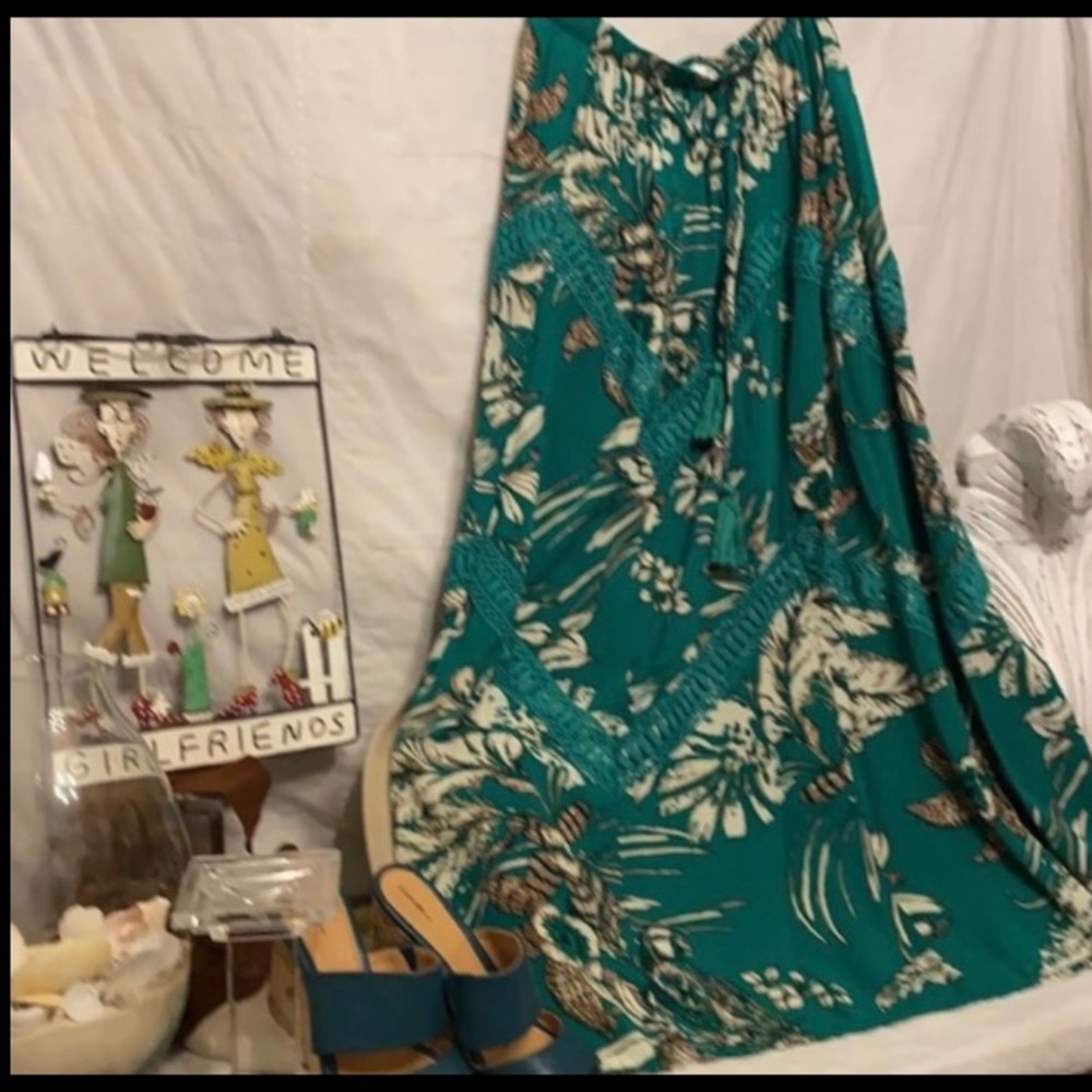 #150   Solitaire Bohemian maxi skirt